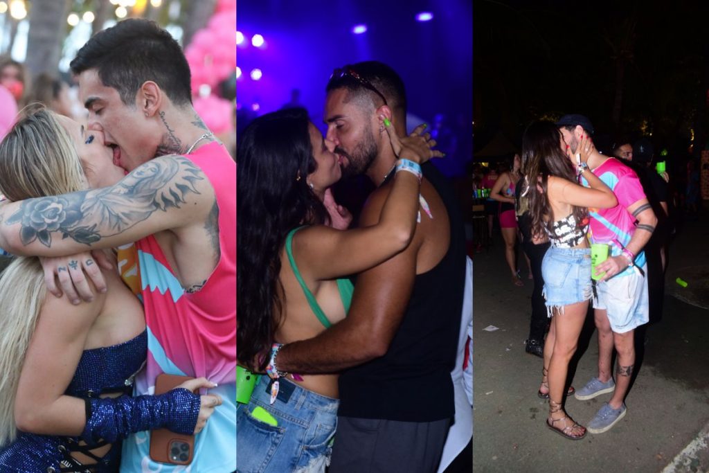 Farofa da Gkay: Famosos beijam muito em primeira noite