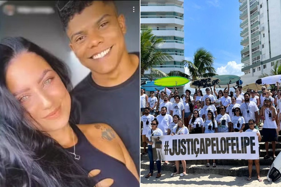 Manifestantes exigem justiça em SP após morte de surfista por namorada