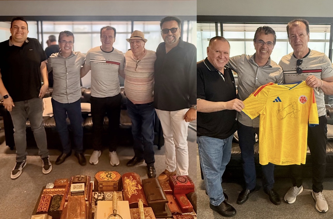 Sidney Oliveira recebe Raul Gil em almoço especial na sede da Ultrafarma, em Santa Isabel/SP